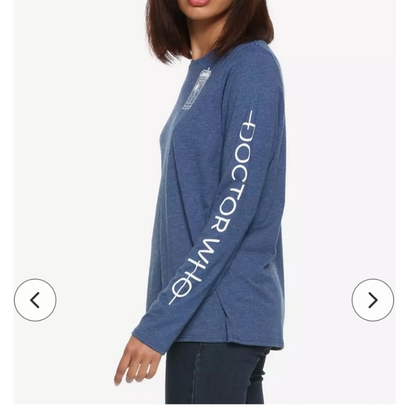 Her Universe Doctor Who TARDIS Speckle Girls Long-Sleeve T-Shirt - Picture 9 of 12